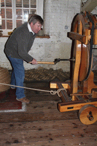 Put the commodore to work making rope